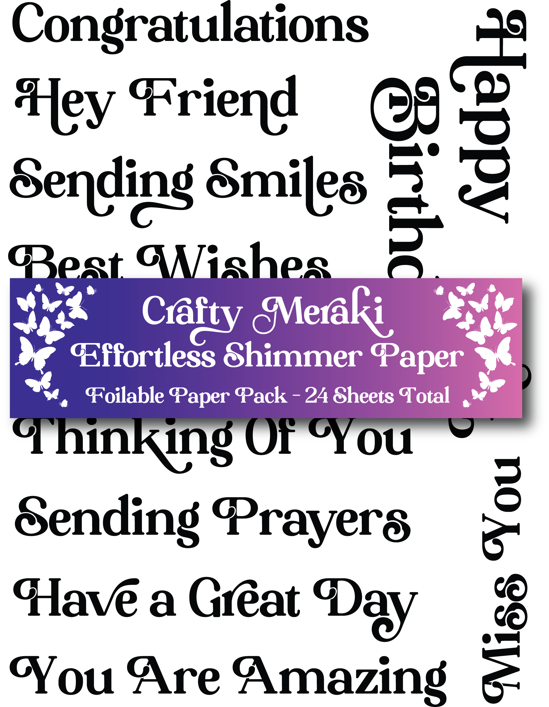 Crafty Meraki Effortless Shimmer Paper - Gilded Expressions