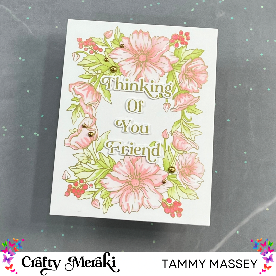 Crafty Meraki Floral Fantasy Press-Tacular Plate