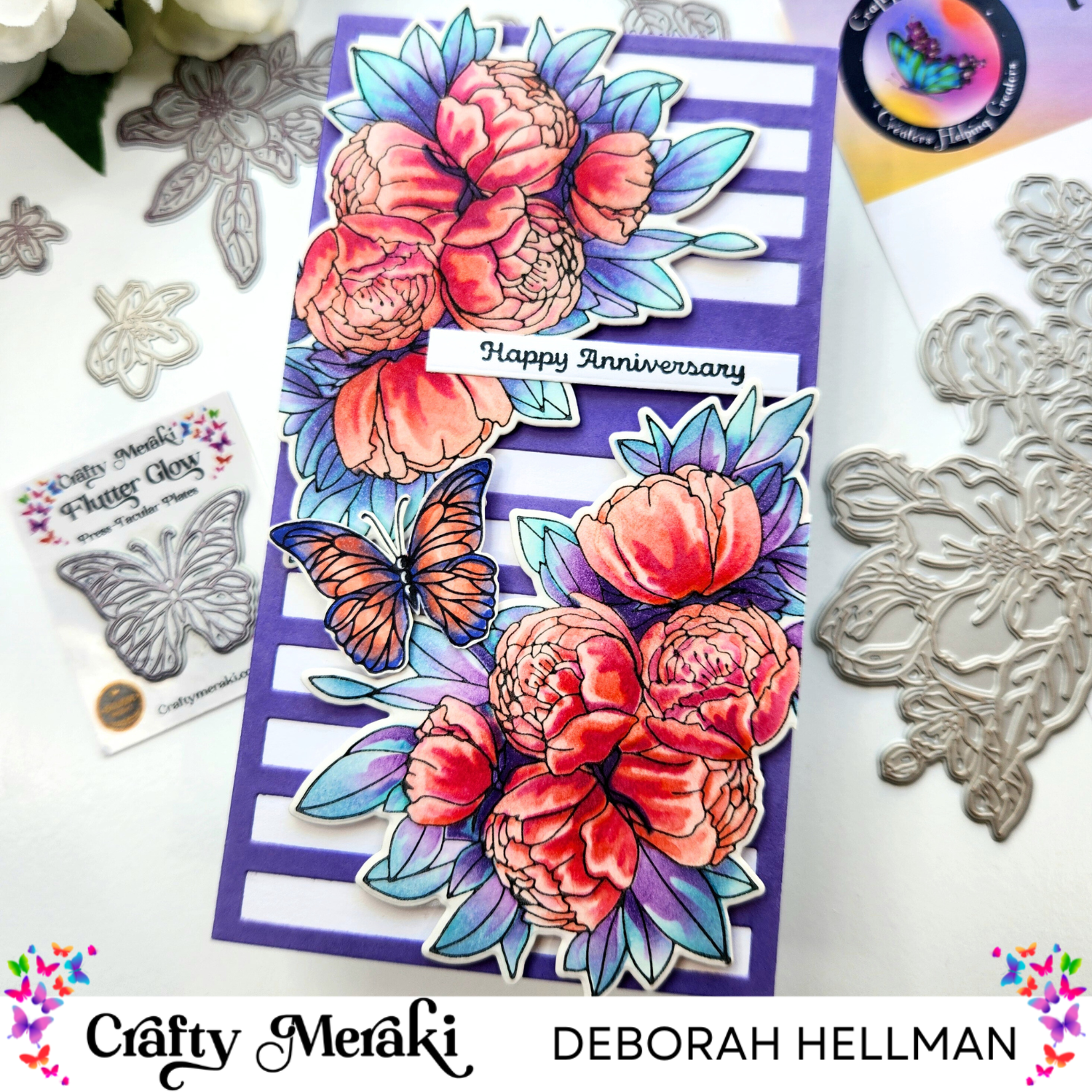 Crafty Meraki Flutter Glow Press-Tacular Plate