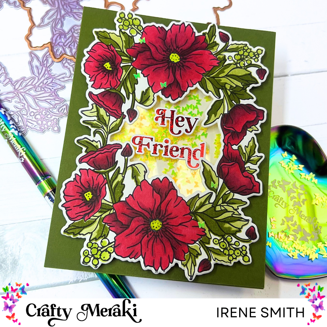 Crafty Meraki Floral Fantasy Coordinating Die Set