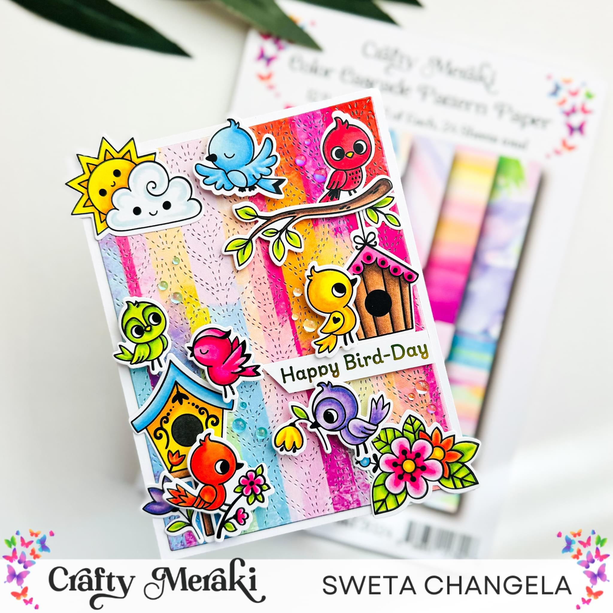 Crafty Meraki Color Cascade Paper Pack