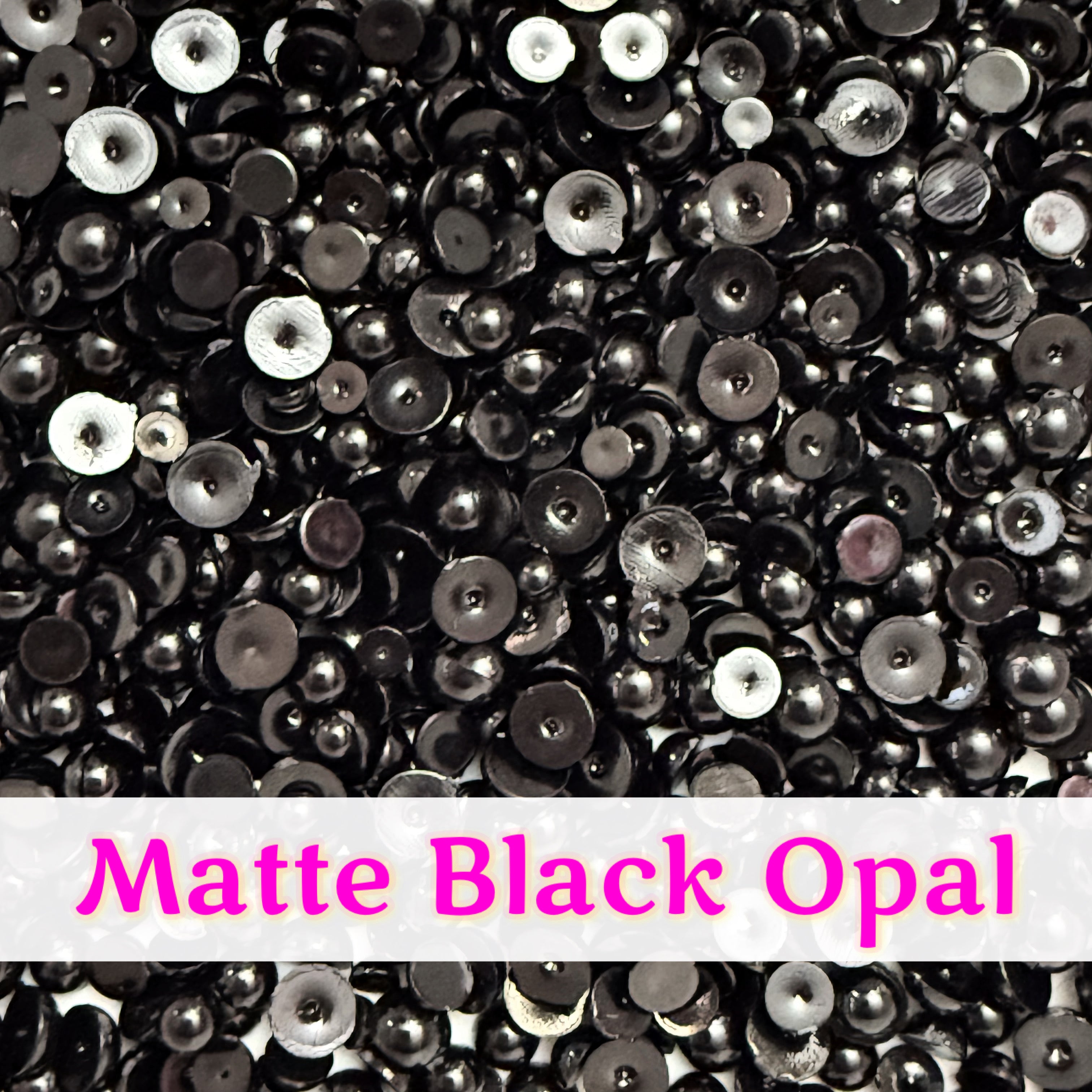 Meraki Matte Eclipse Black Opal Gems