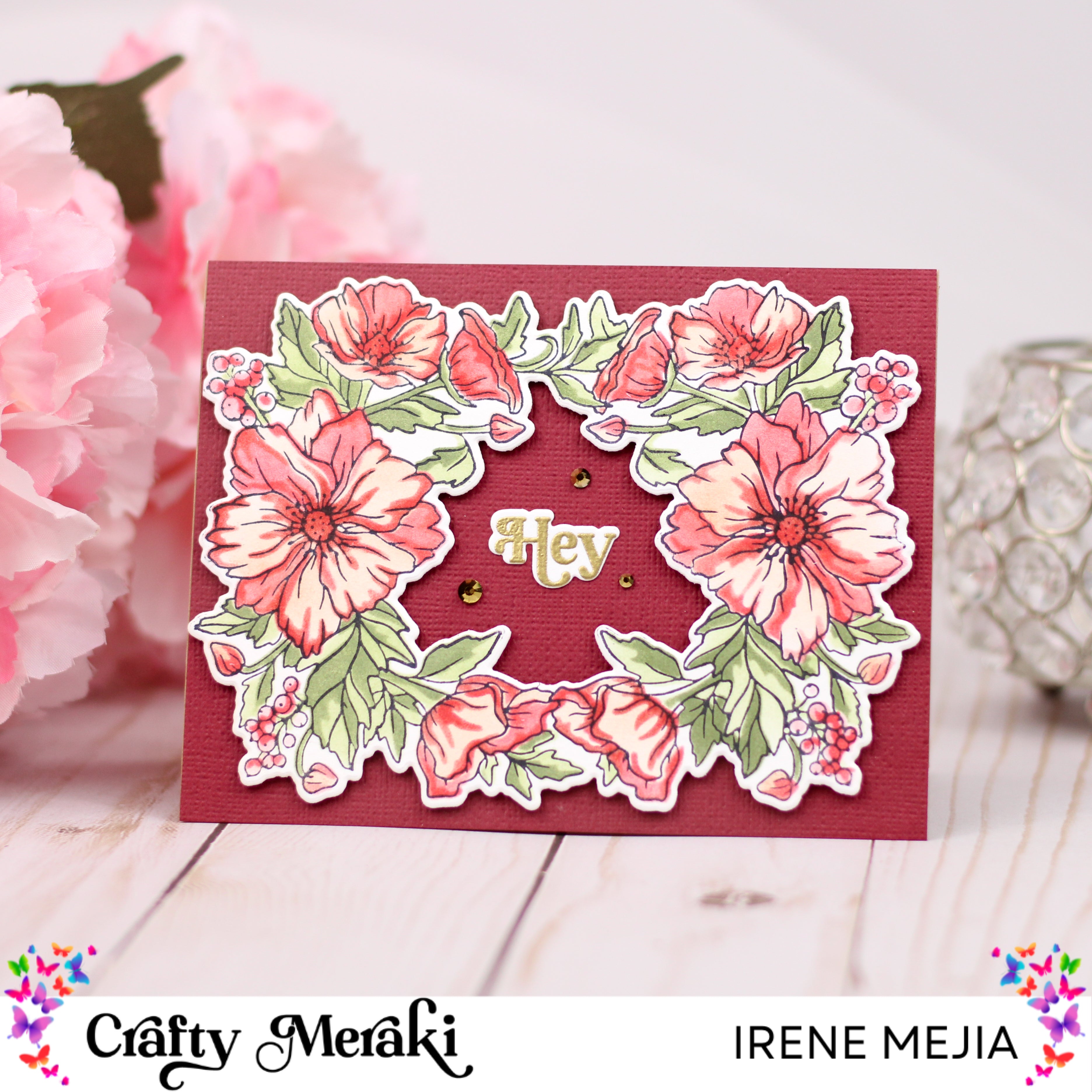 Crafty Meraki Floral Fantasy Coordinating Die Set