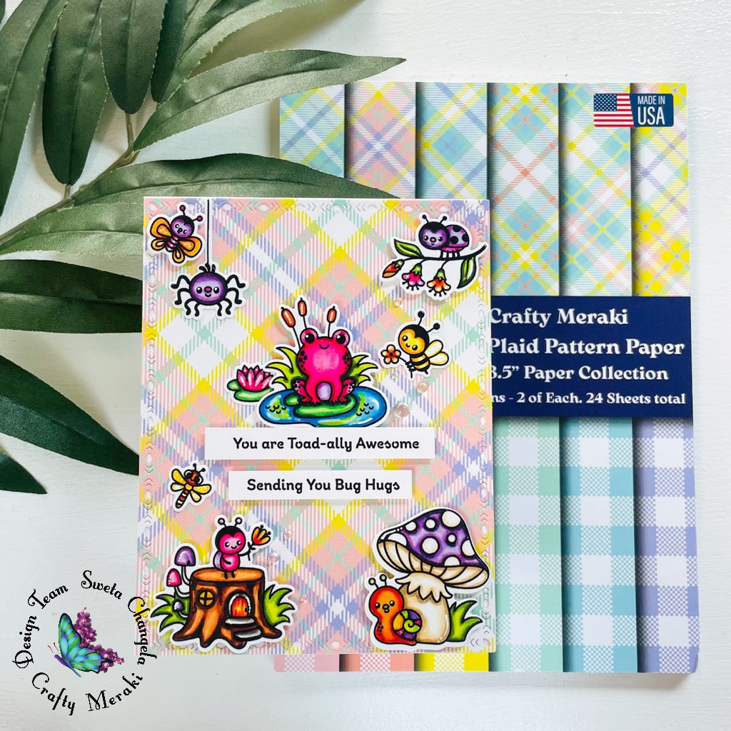 Crafty Meraki Luxe Plaid Pattern Paper Pack