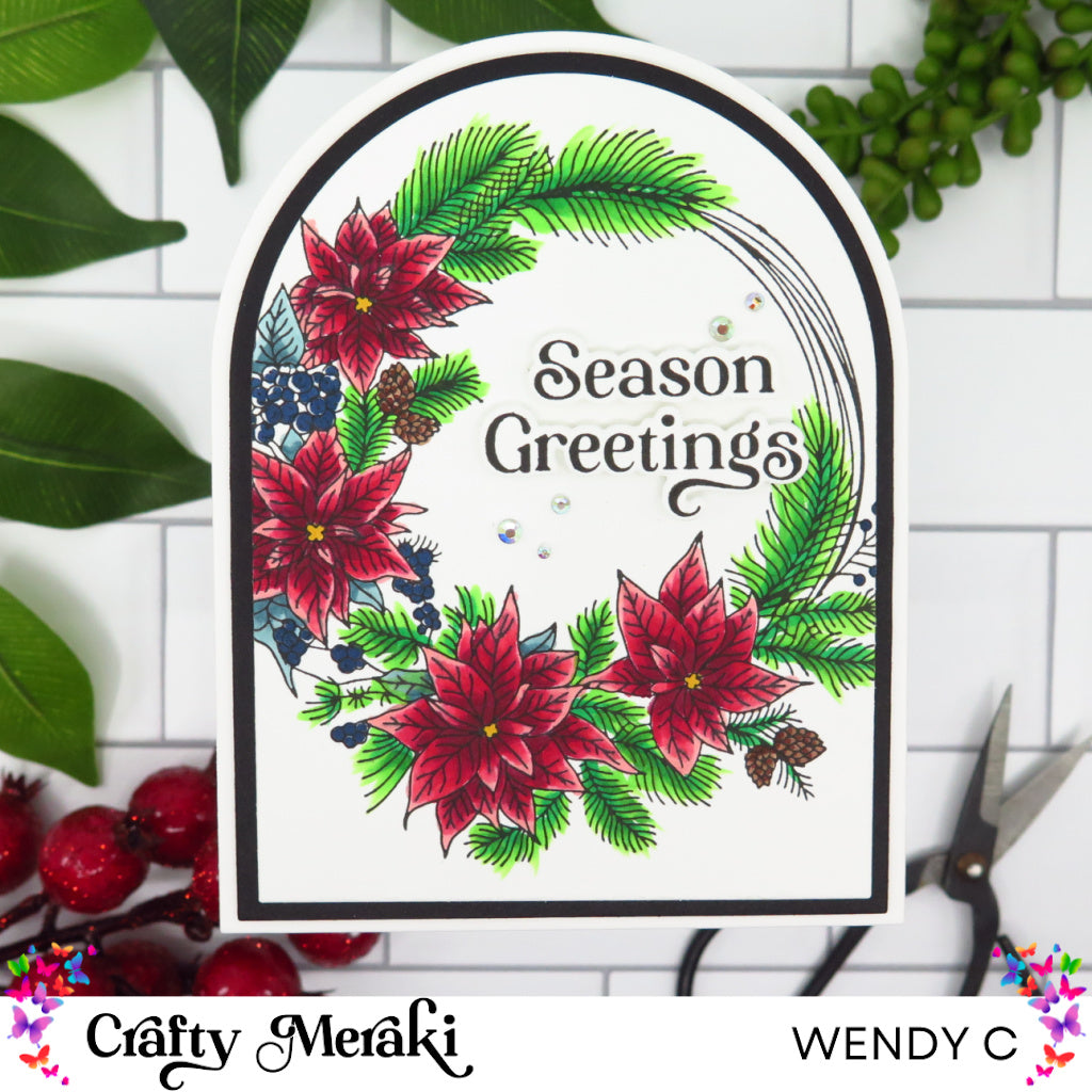 Crafty Meraki Gilded Holiday Expressions Press-Tacular Plate