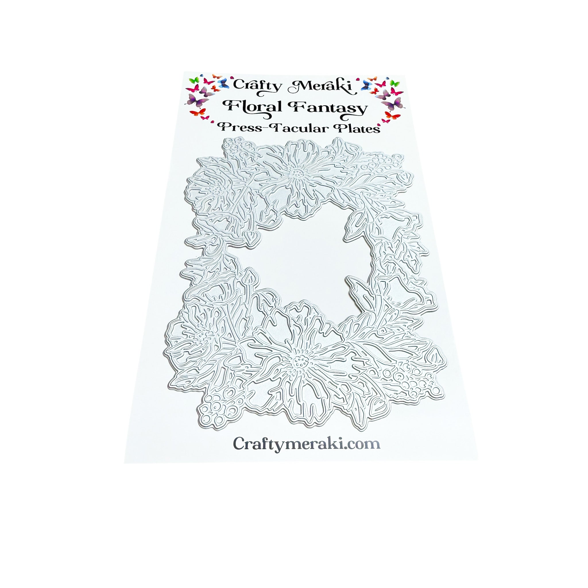 Crafty Meraki Floral Fantasy Press-Tacular Plate