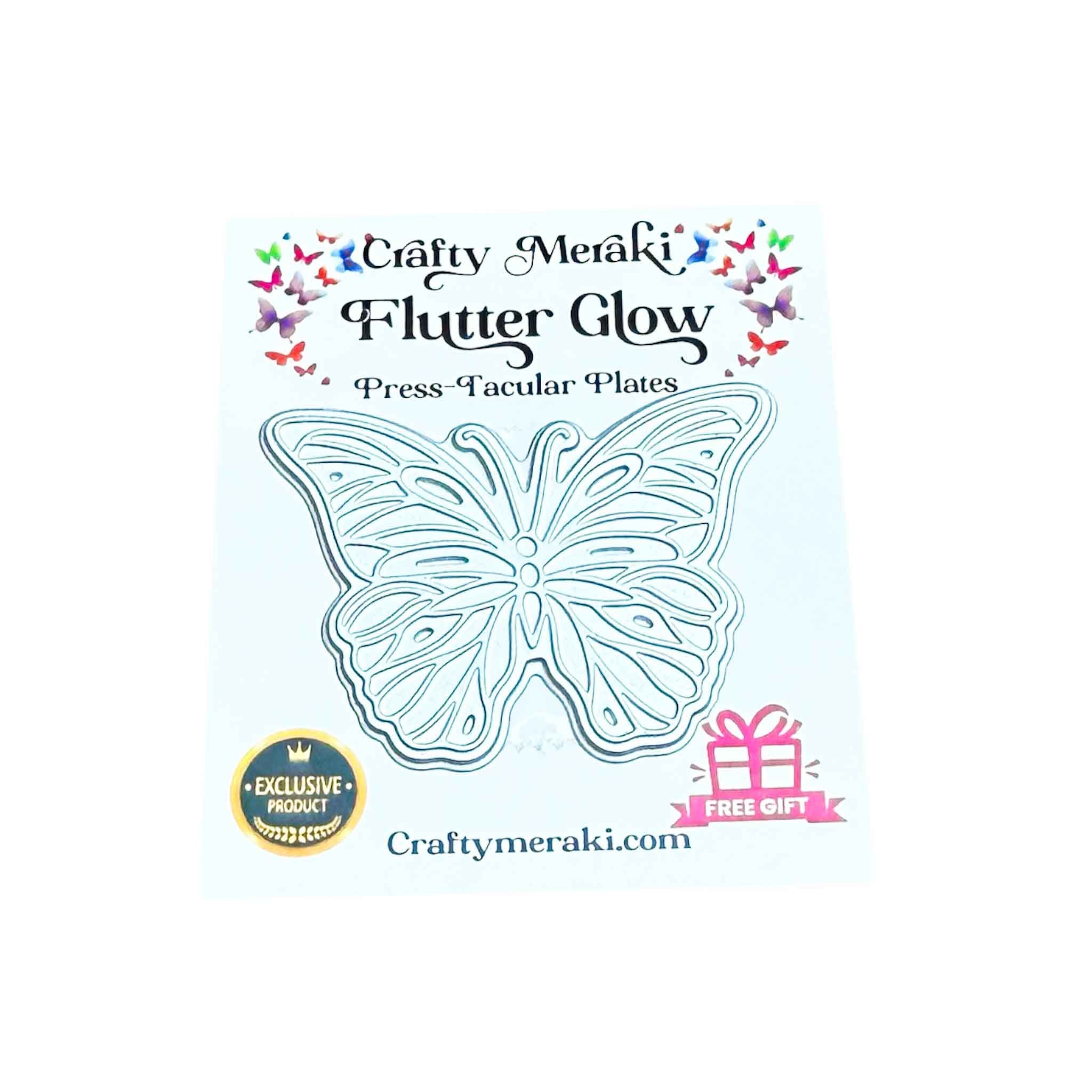 Crafty Meraki Flutter Glow Press-Tacular Plate