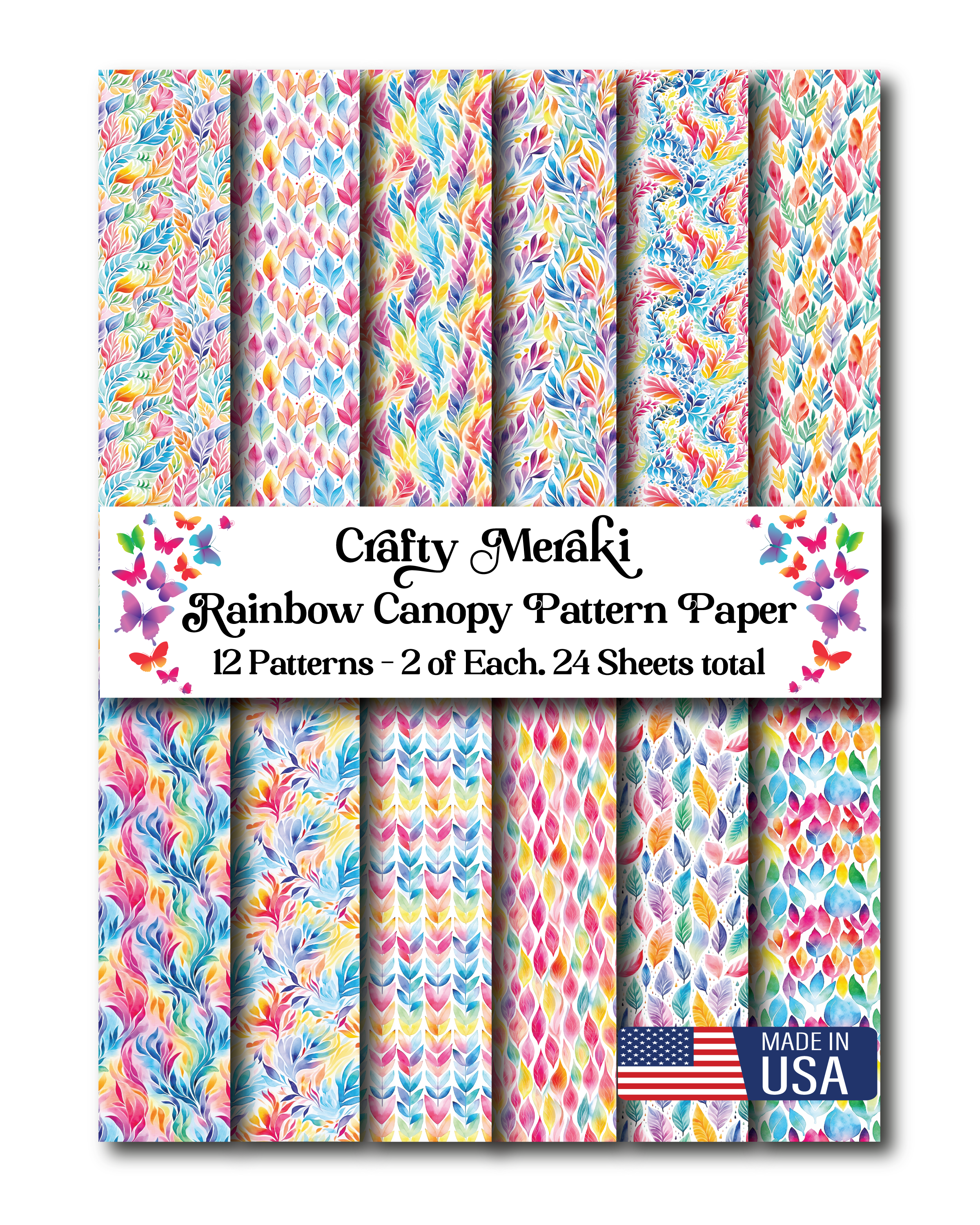Crafty Meraki Rainbow Canopy Paper Pack