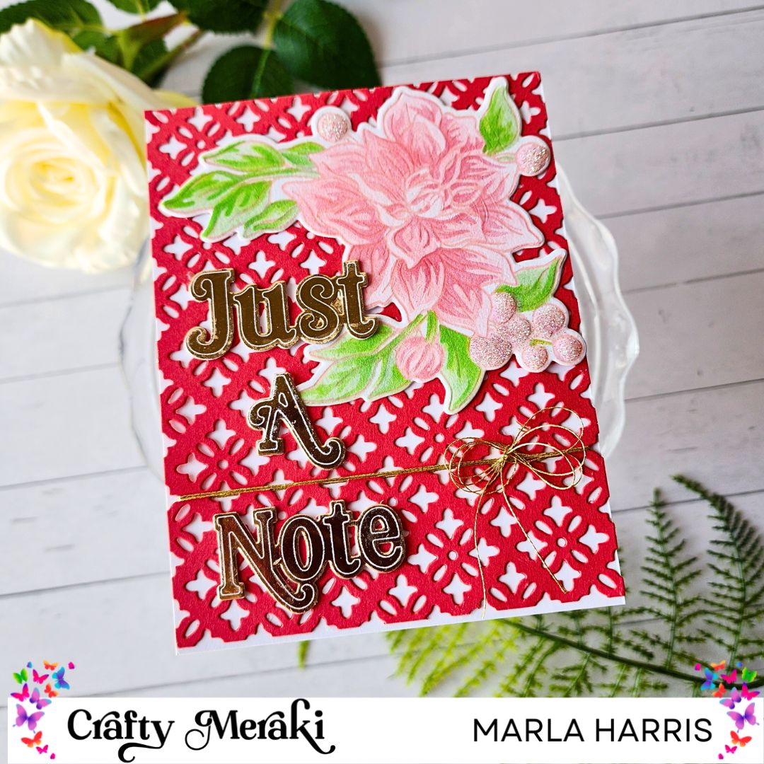 Crafty Meraki Crimson Charm Press-Tacular Plate