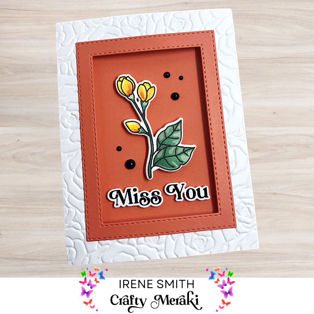 Crafty Meraki Petal Poetry stamp set