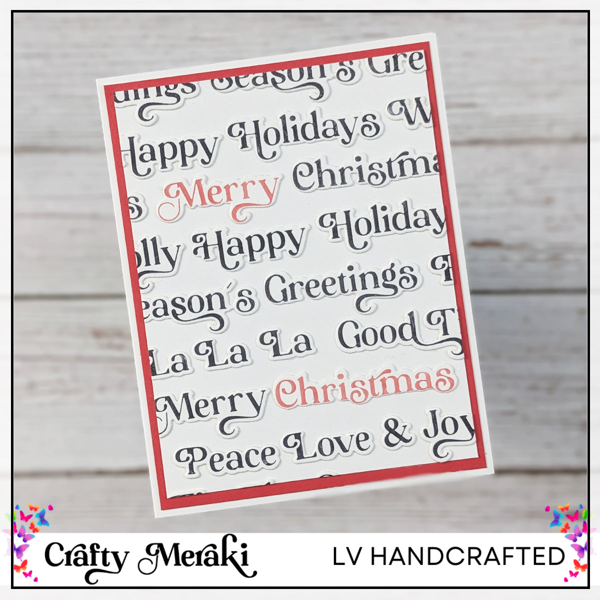 Crafty Meraki Gilded Holiday Expressions Press-Tacular Plate