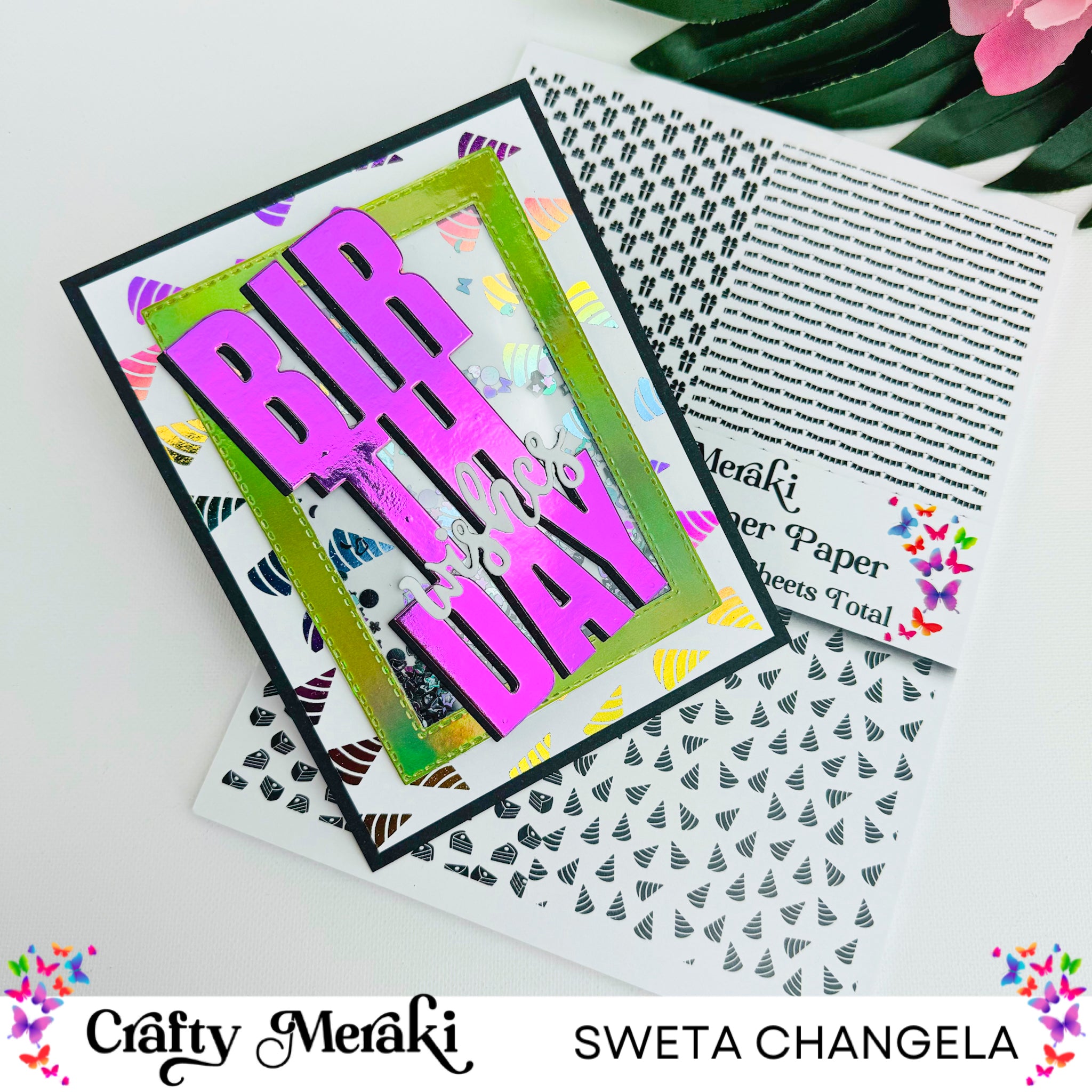 Crafty Meraki Effortless Shimmer Paper - Birthday Party ESP