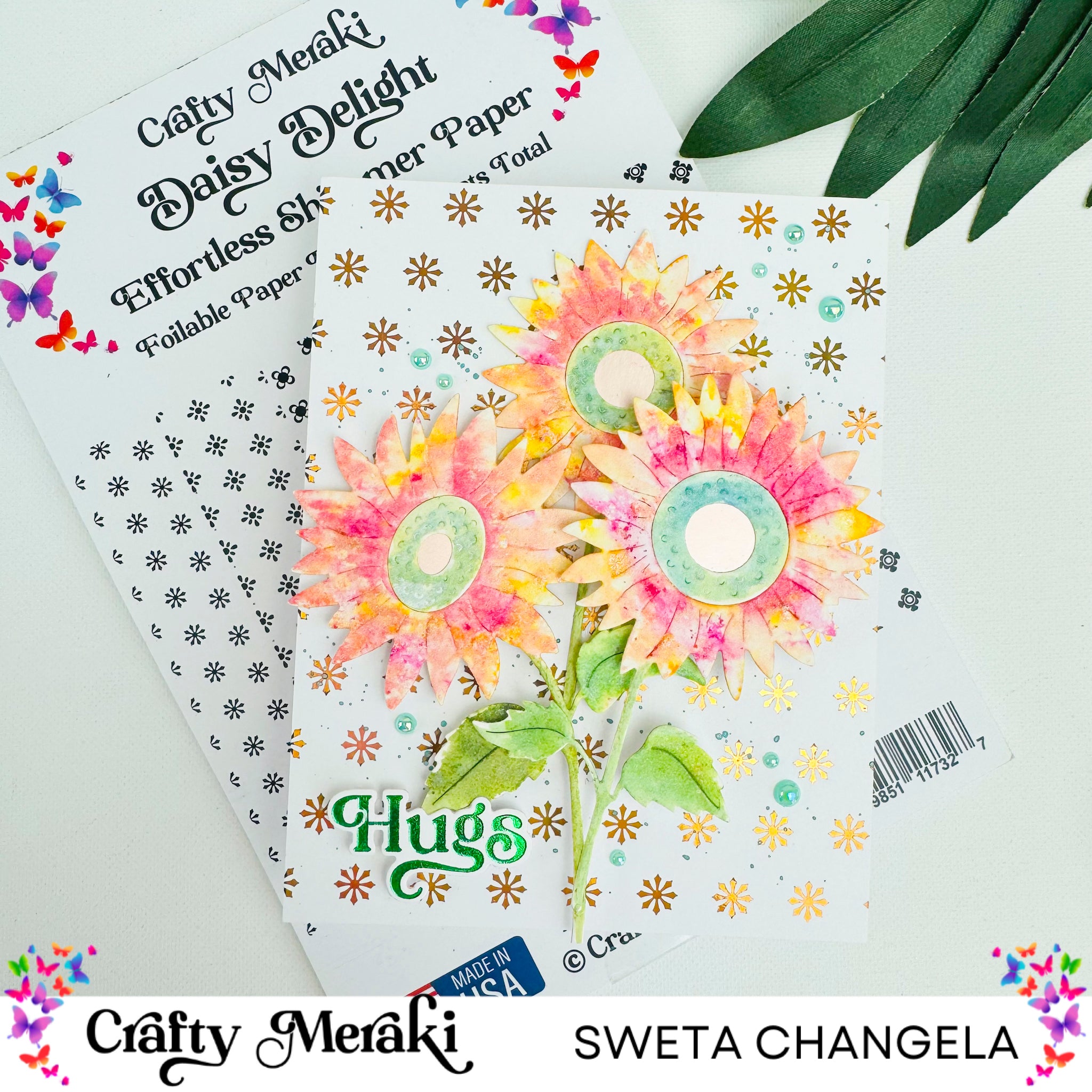 Crafty Meraki Effortless Shimmer Paper - Daisy Delight ESP