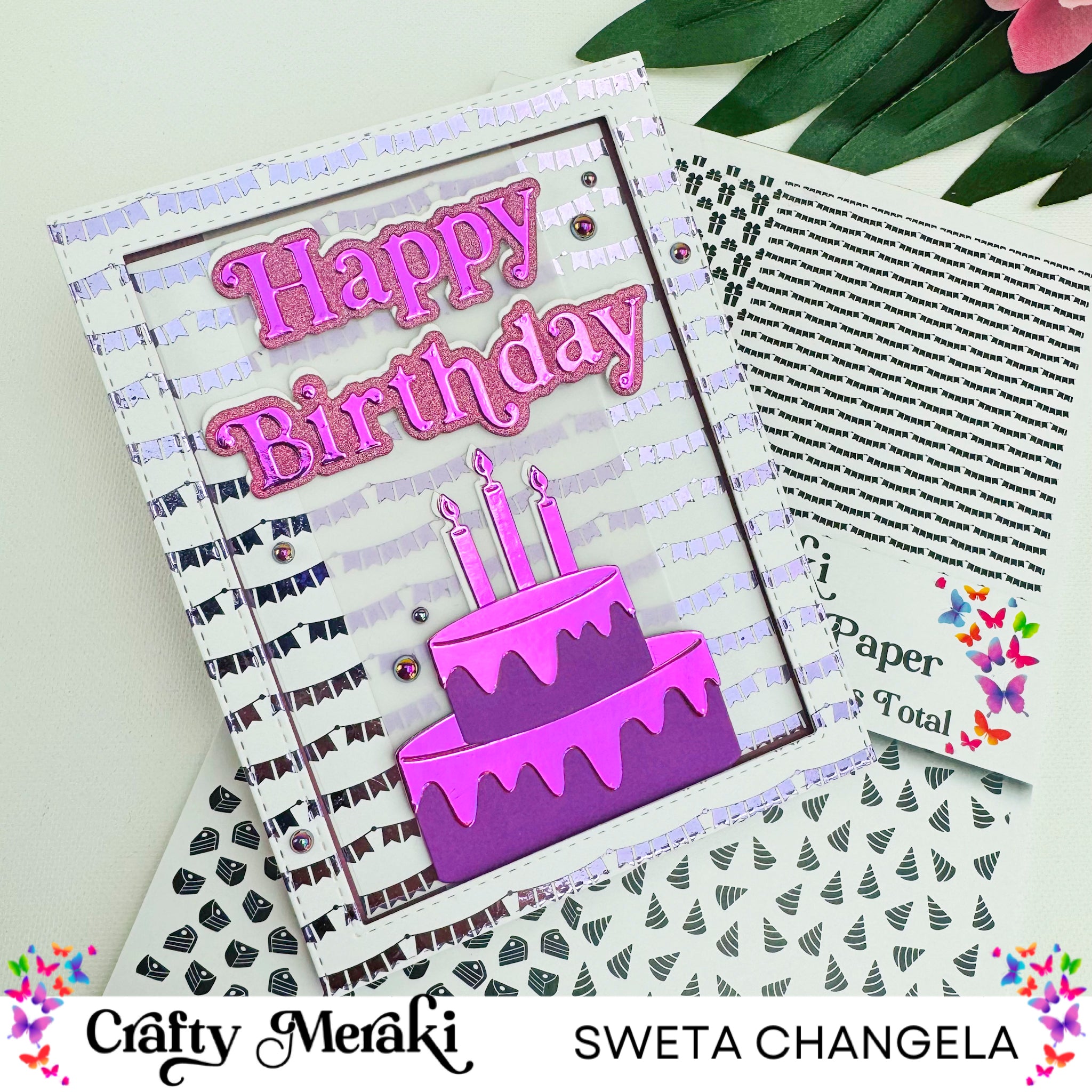 Crafty Meraki Effortless Shimmer Paper - Birthday Party ESP