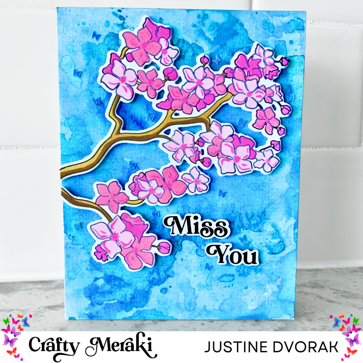 Crafty Meraki Sakura Blossom Press-Tacular Plate