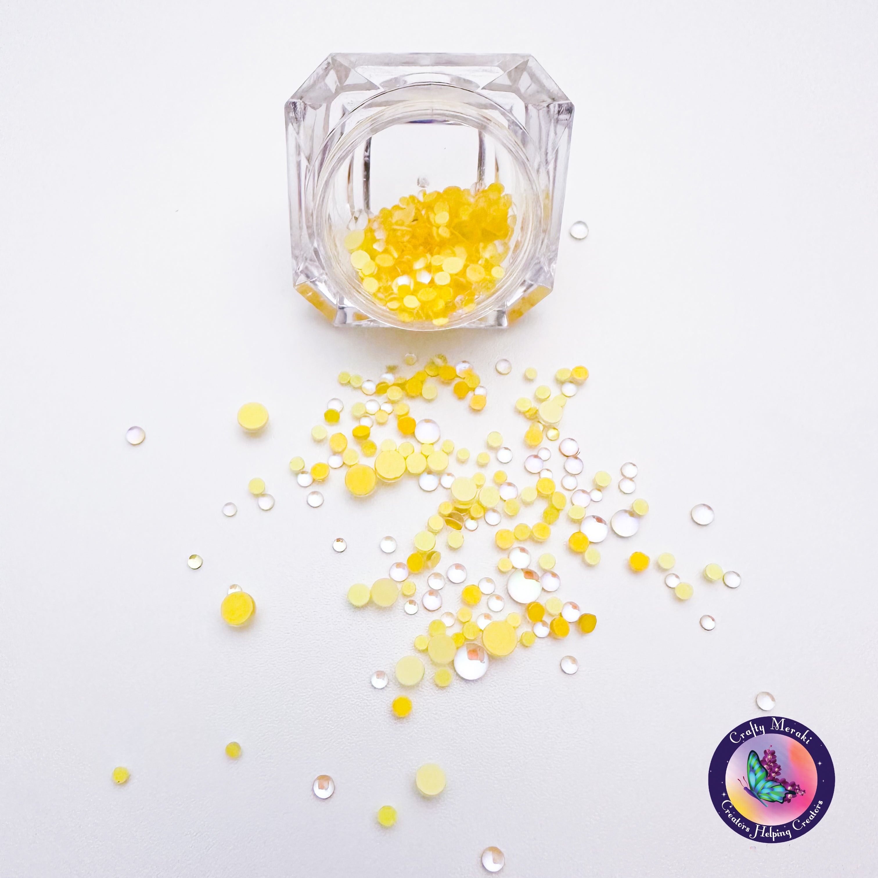 Crafty Meraki Limited Edition gems Dew Drop collection - Daffodil