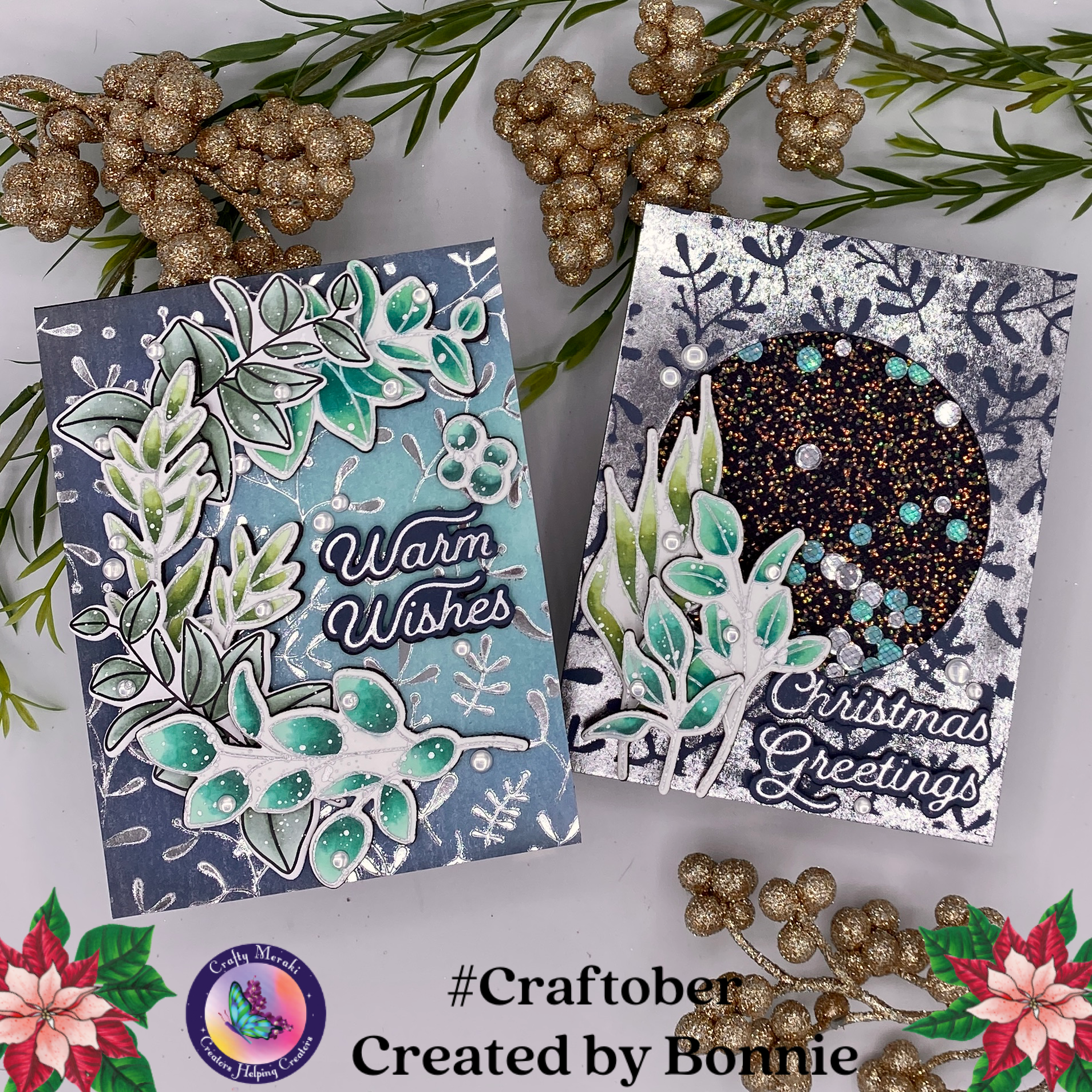 Crafty Meraki Evergreen Elegance Stamp Set