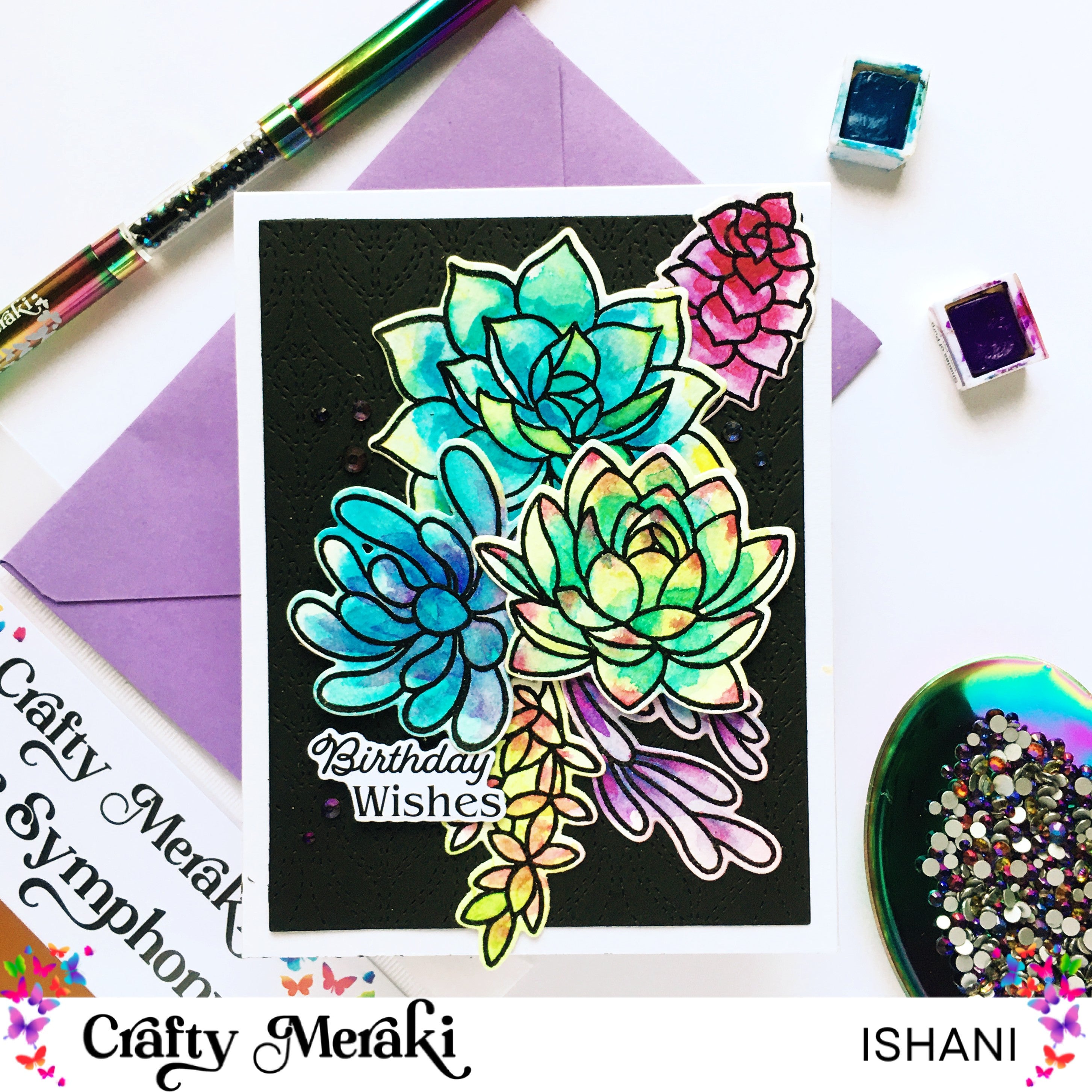 Crafty Meraki Sage Symphony Stamp Set