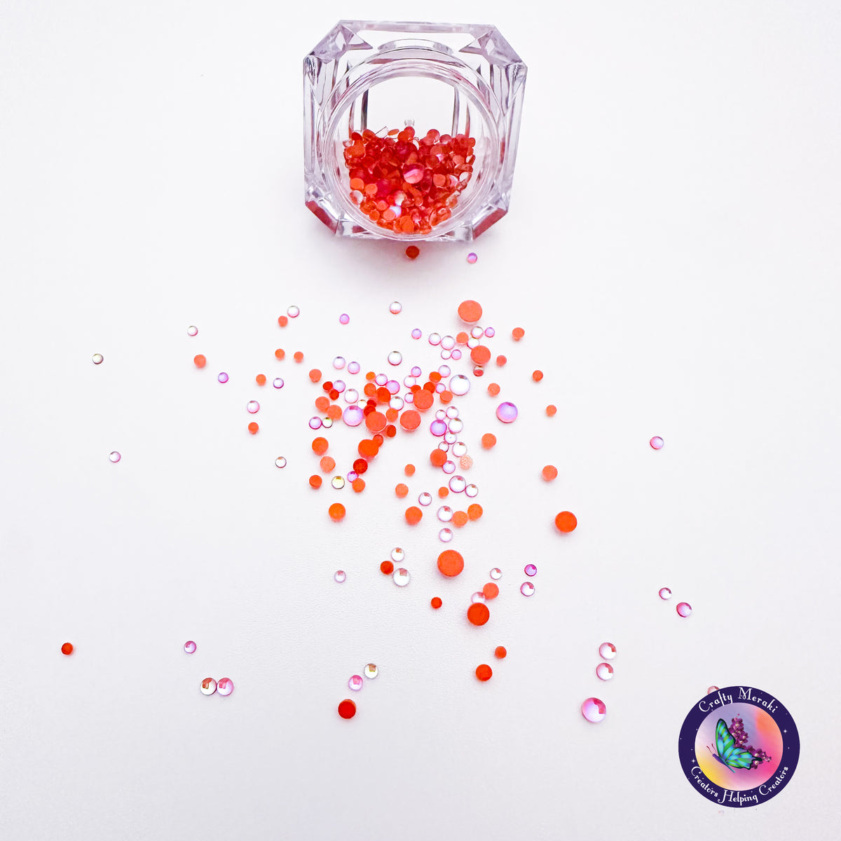 Crafty Meraki Limited Edition gems Dew Drop collection Apricot