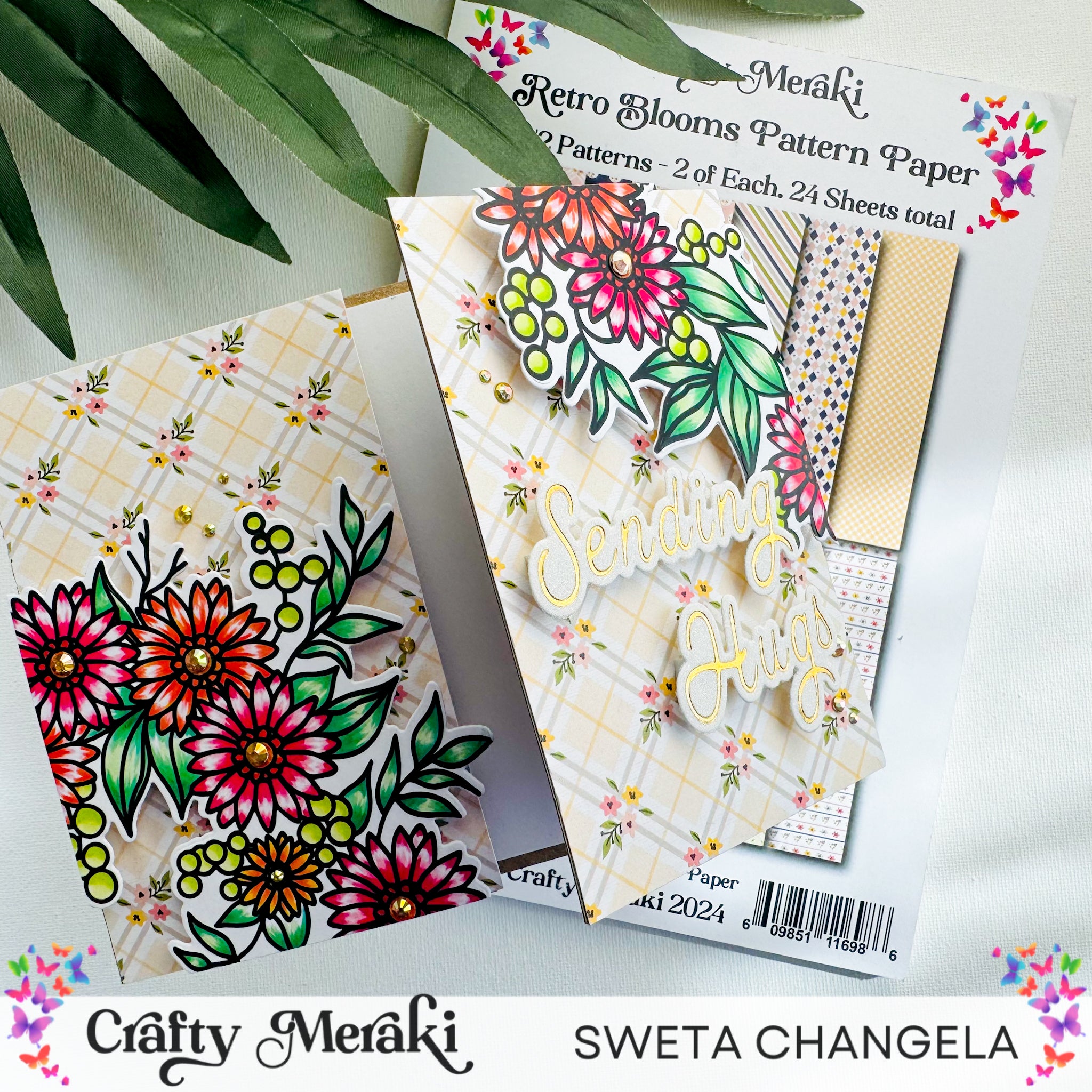 Crafty Meraki Retro Blooms Paper Pack