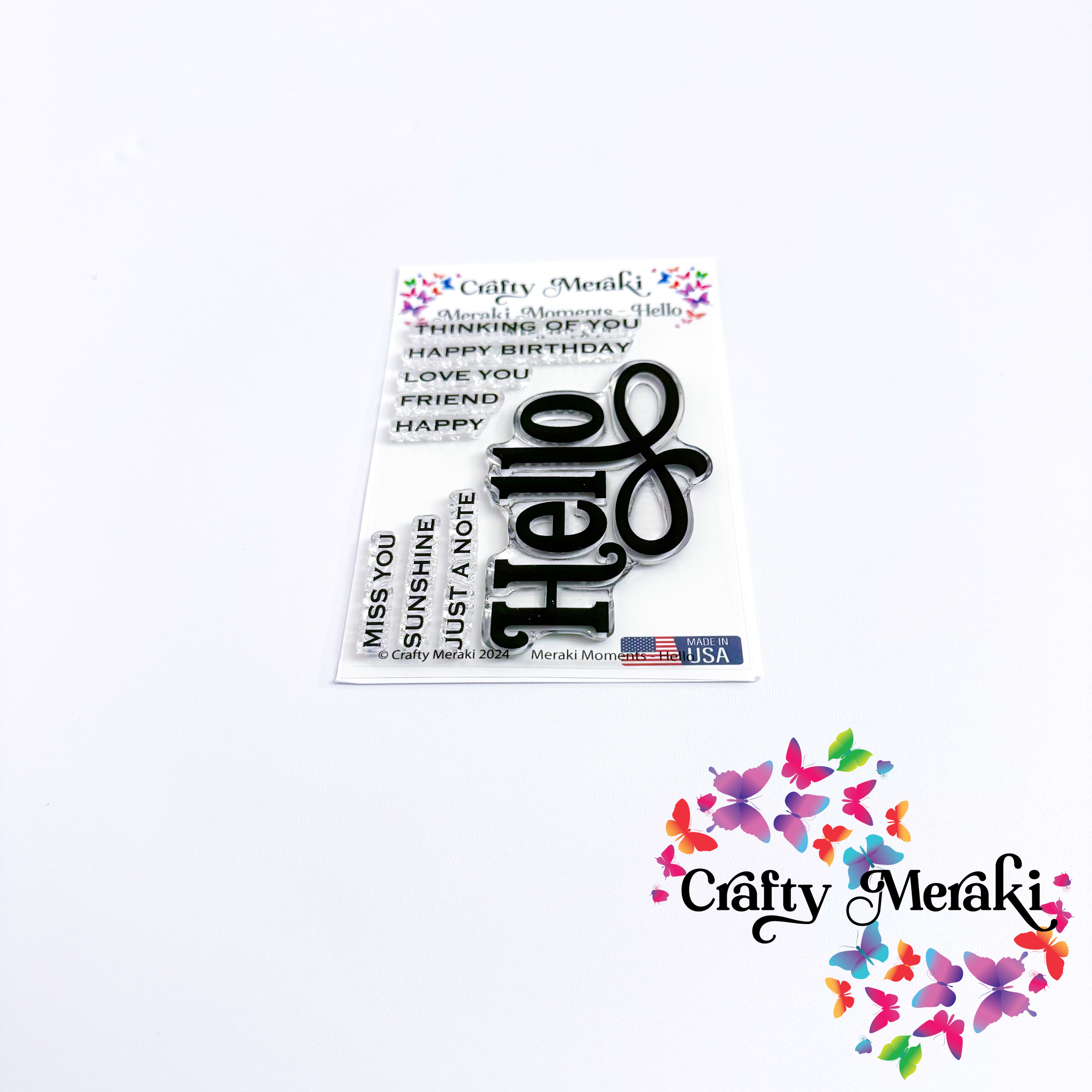 Crafty Meraki - Meraki Moments Hello Stamp Set