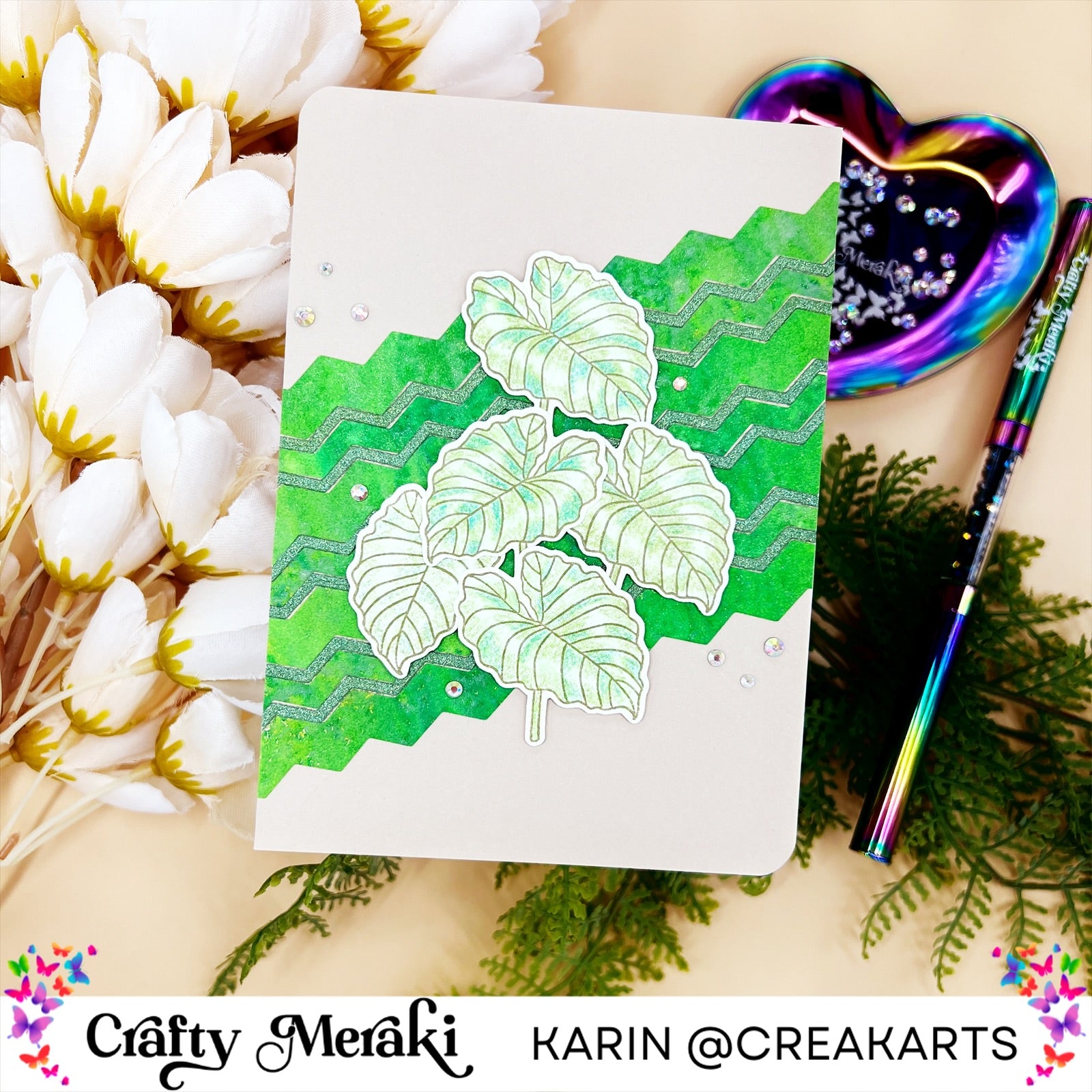 Crafty Meraki Green Gala Stamp Set