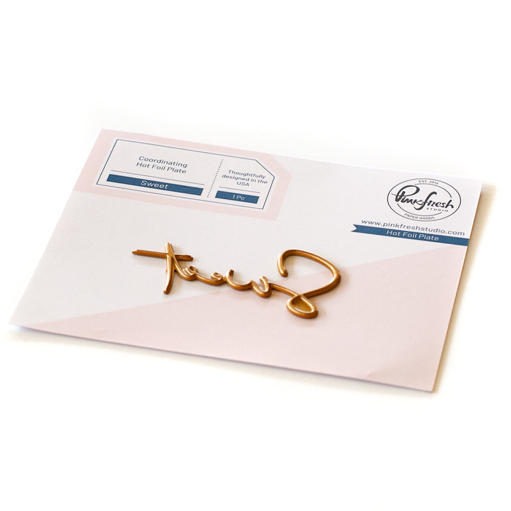 Pinkfresh Studio Sweet hot foil plate - Crafty Meraki