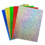 Self-Adhesive Holographic Paper 8.5 x 11" , Silver