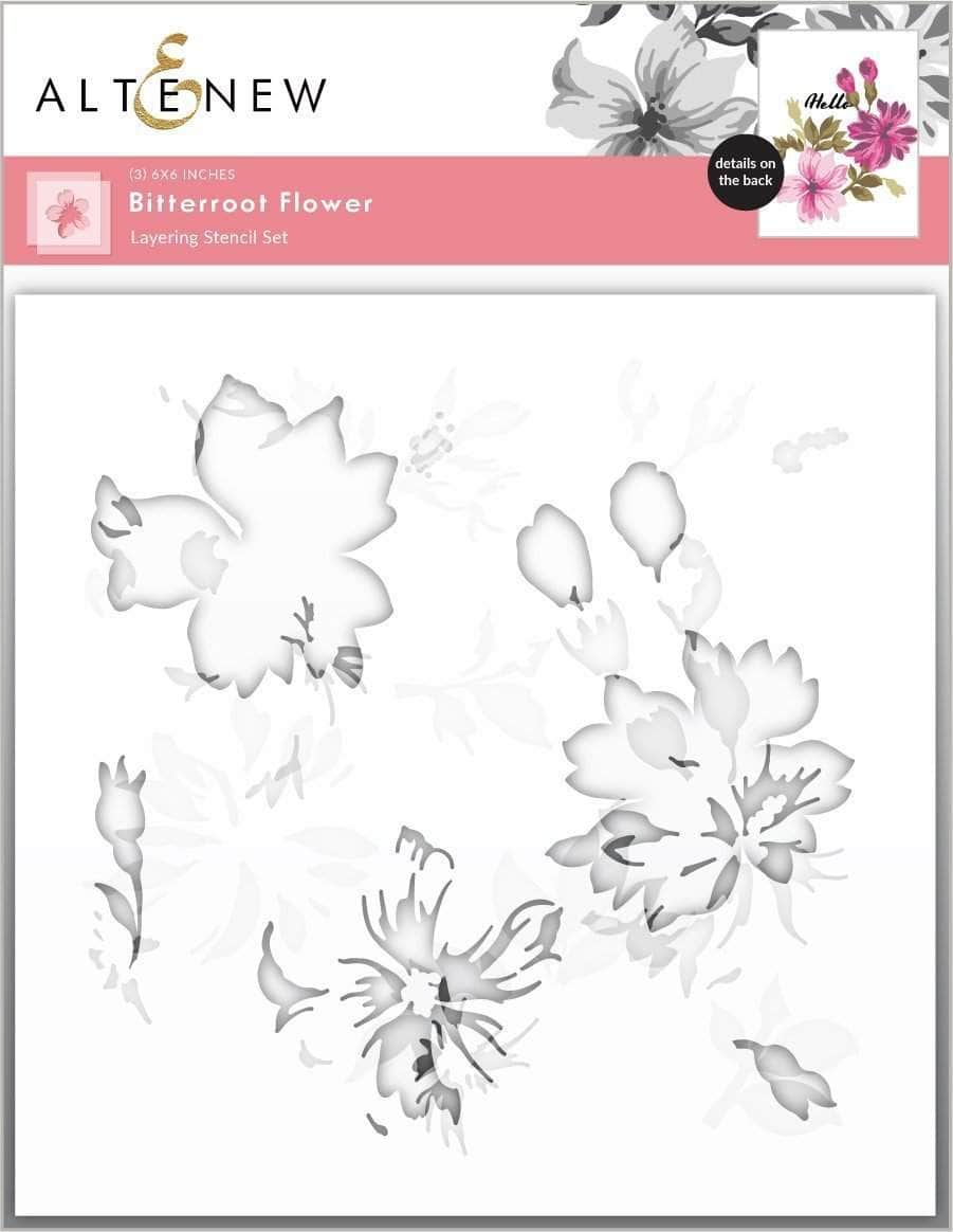 Altenew Bitterroot Flower Layering Stencil (3 in 1) - Crafty Meraki