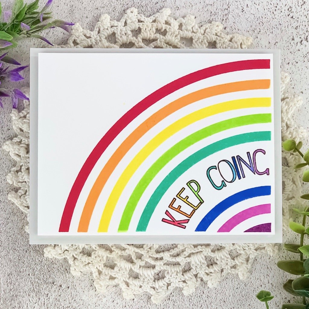 Pinkfresh Studio Pop Out Rainbow Cling Stamp Set - Crafty Meraki