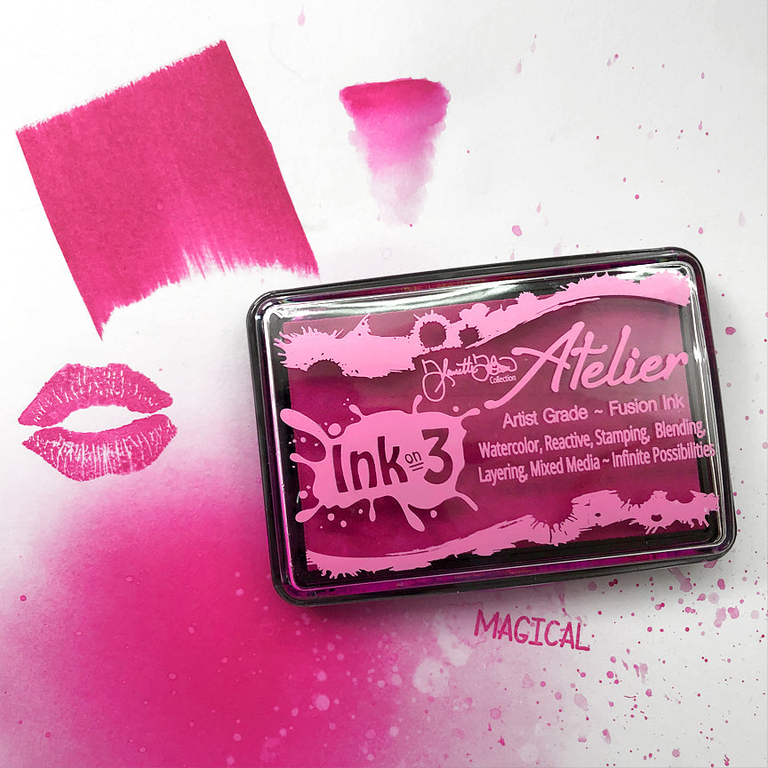 Inkon3 Atelier Sweet Petunia Pink ~ Artist Grade Fusion Ink Pad - Crafty Meraki