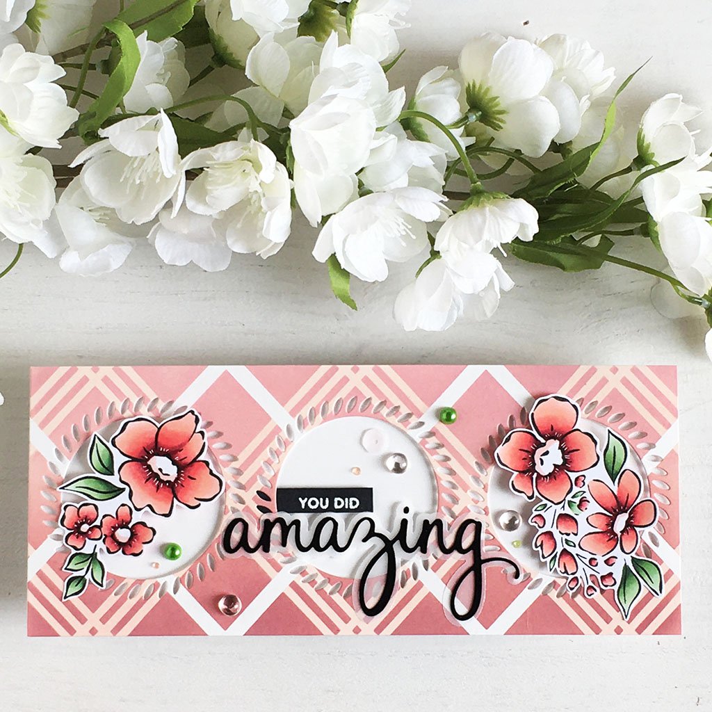 Pinkfresh Studio Floral Notes stamp set - Crafty Meraki