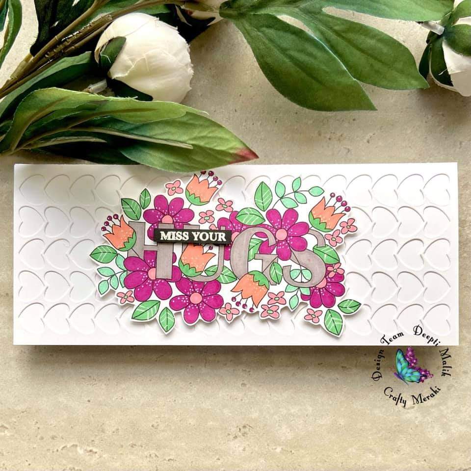 Crafty Meraki Floral Hugs stamp - Crafty Meraki