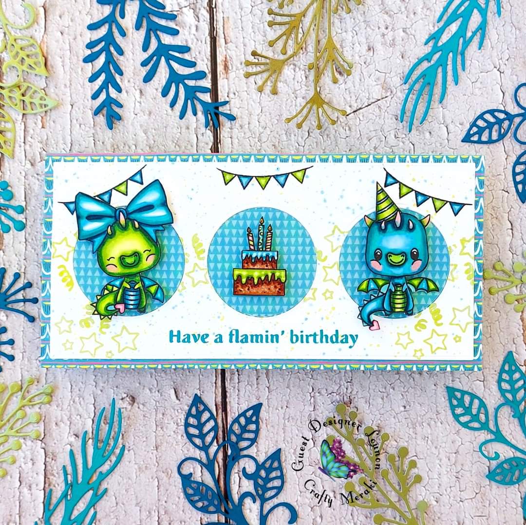 Crafty Meraki Flamin' Birthday Stamp set - Crafty Meraki