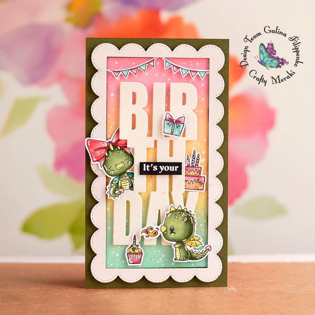 Crafty Meraki Flamin' Birthday Stamp set - Crafty Meraki