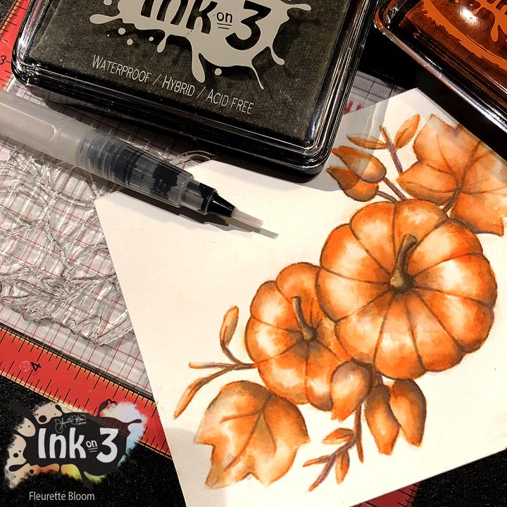 Inkon3 Atelier Marigold Orange ~ Artist Grade Fusion Ink Pad - Crafty Meraki