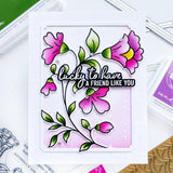 pinkfreshstudio Folk Floral Stem stencils - Crafty Meraki