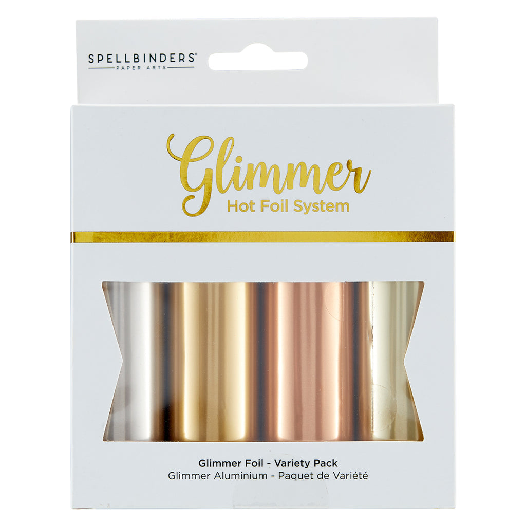 Glimmer Hot Foil 4 Rolls - Satin Metallics Variety Pack - Crafty Meraki