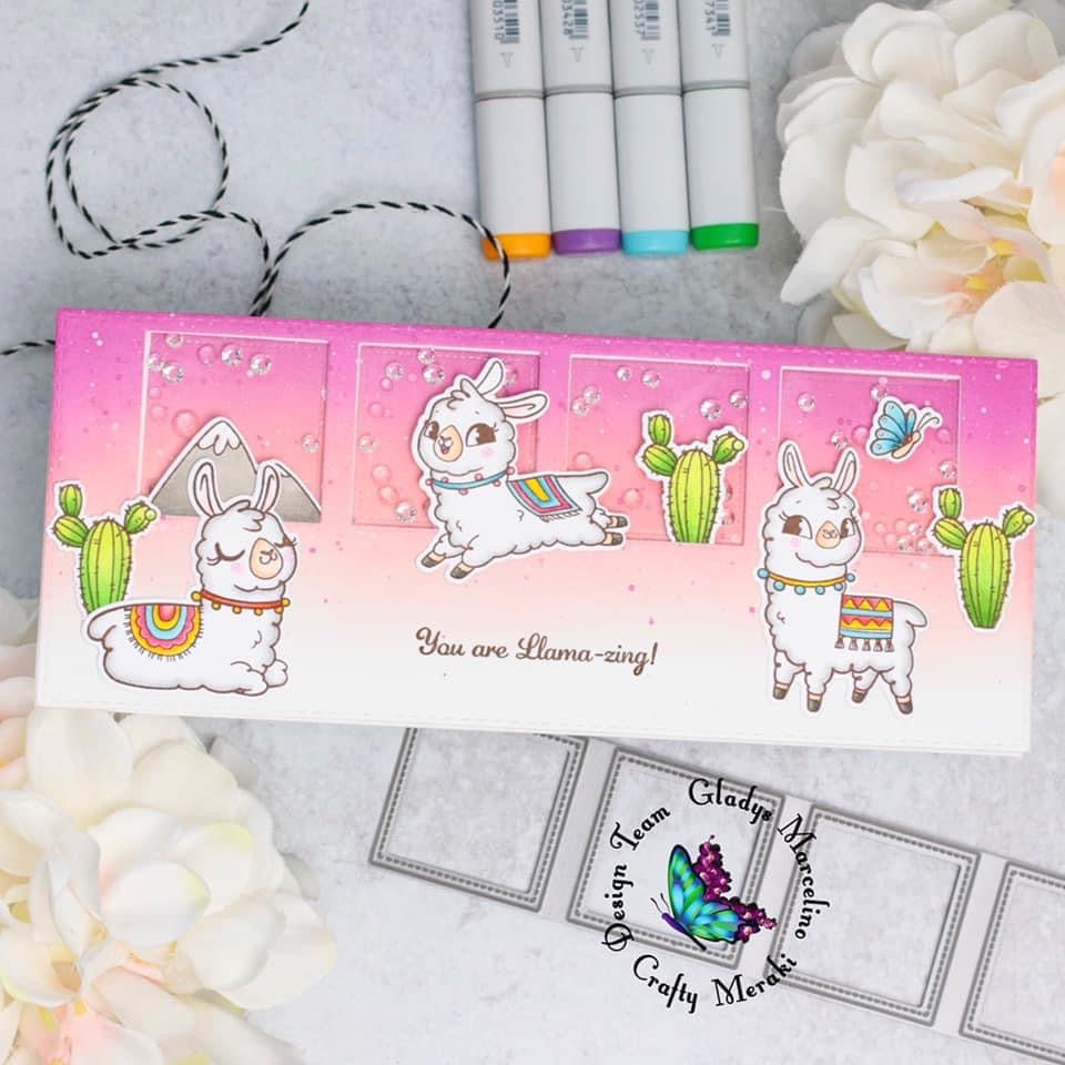 Crafty Meraki G-Llama-rous Birthday Stamp set - Crafty Meraki