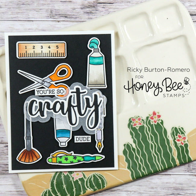 Honey Bee Stamps Let's Get Crafty - 6x8 Stamp Set - Crafty Meraki