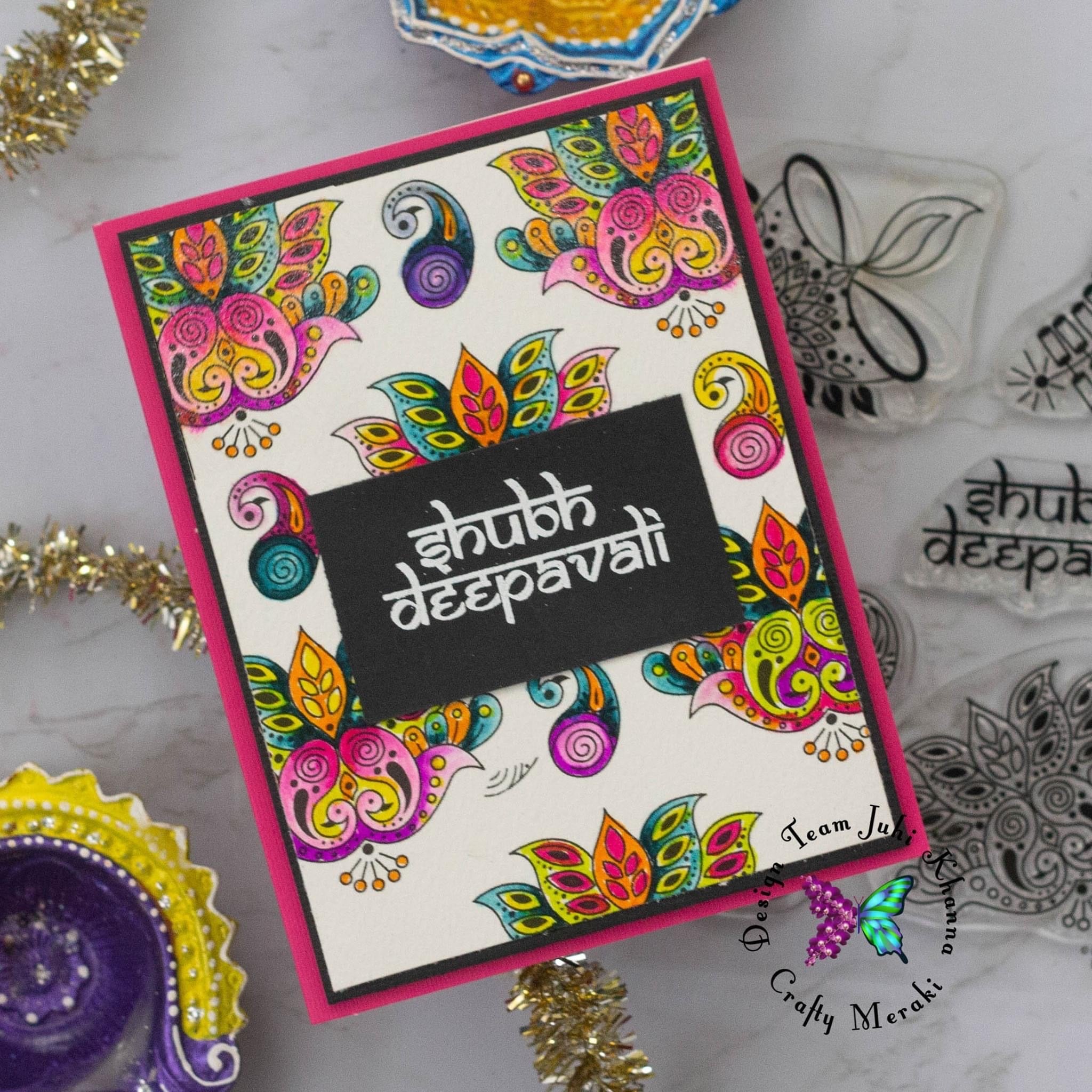 Crafty Meraki Diwali Greetings Clear stamp set - Crafty Meraki