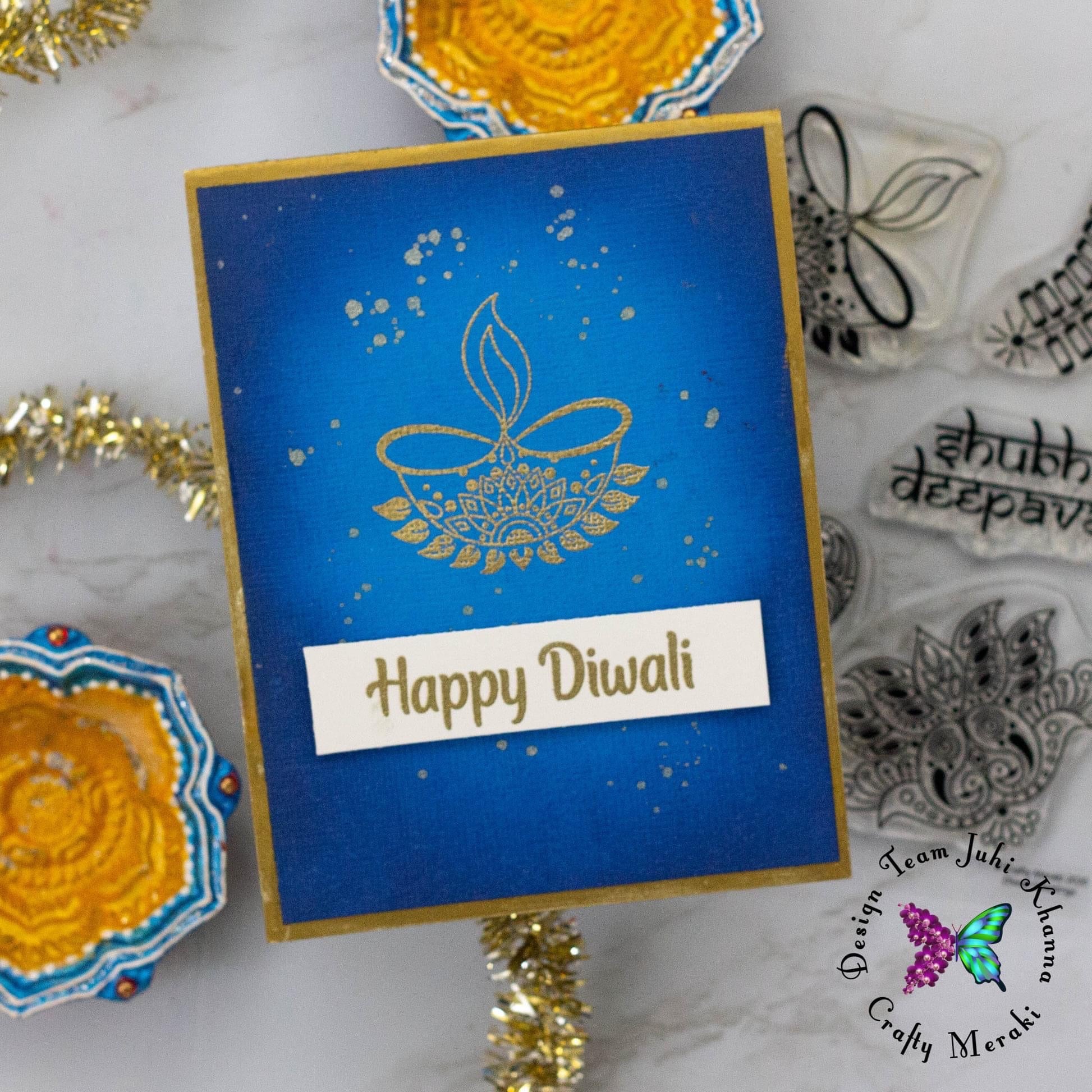 Crafty Meraki Diwali Greetings Clear stamp set - Crafty Meraki