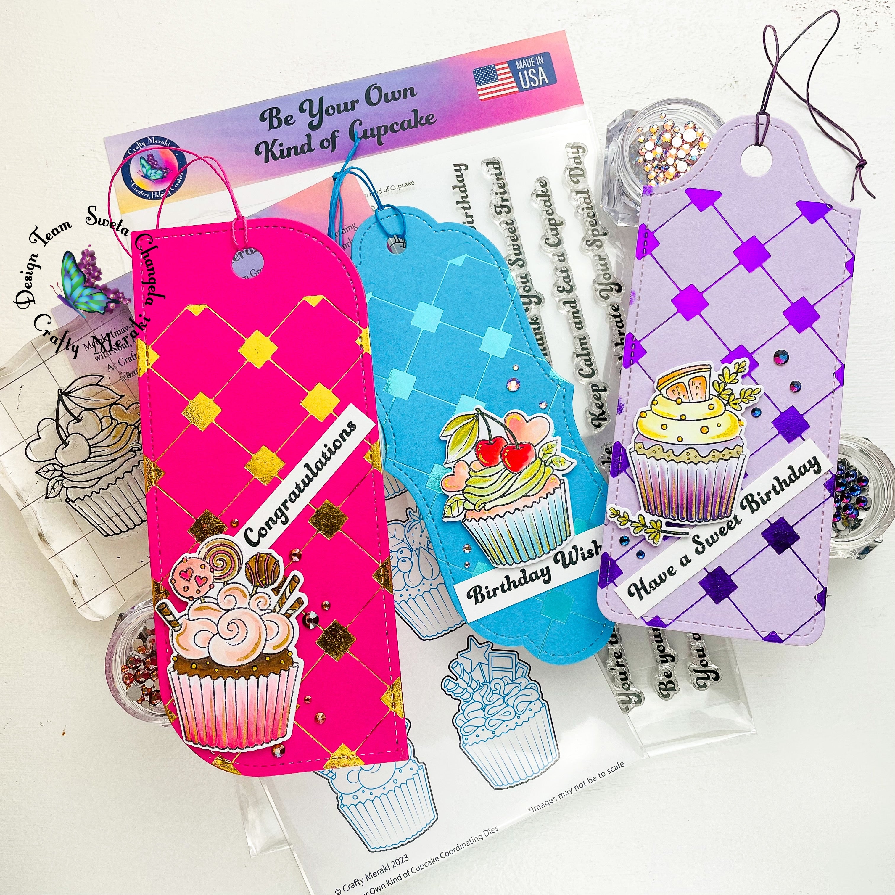 Crafty Meraki Be Your Own Kind of Cupcake Stamp set - Crafty Meraki