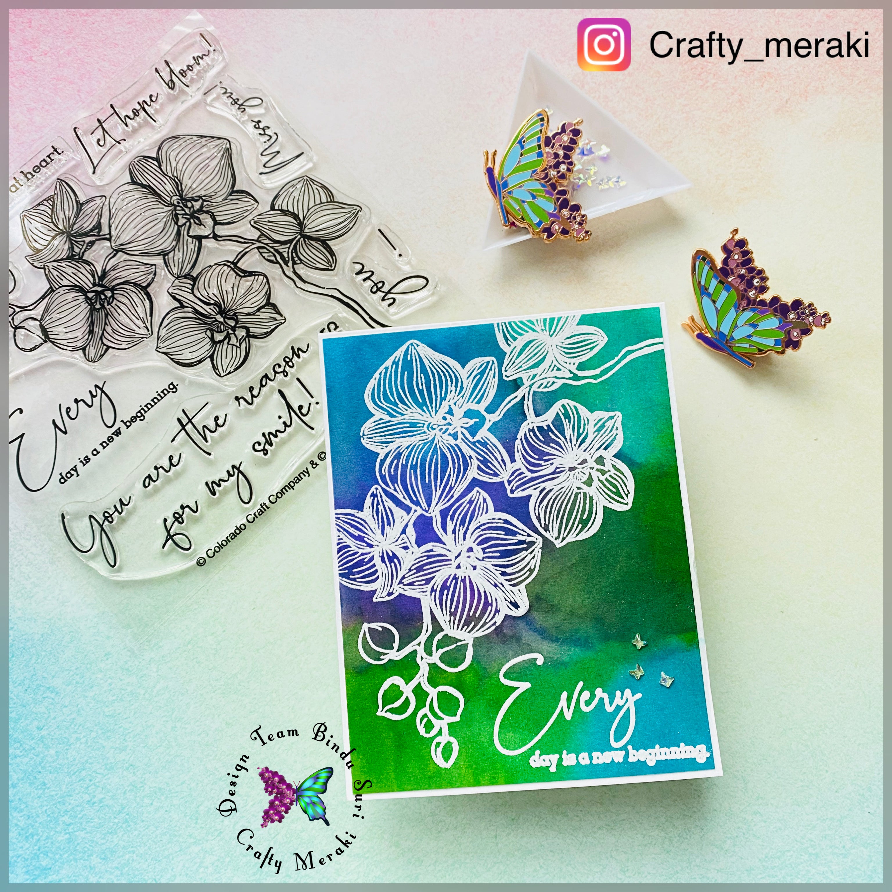 Crafty Meraki Colorado Craft Co Collaboration - CC101 CCC& CM Orchids - Crafty Meraki