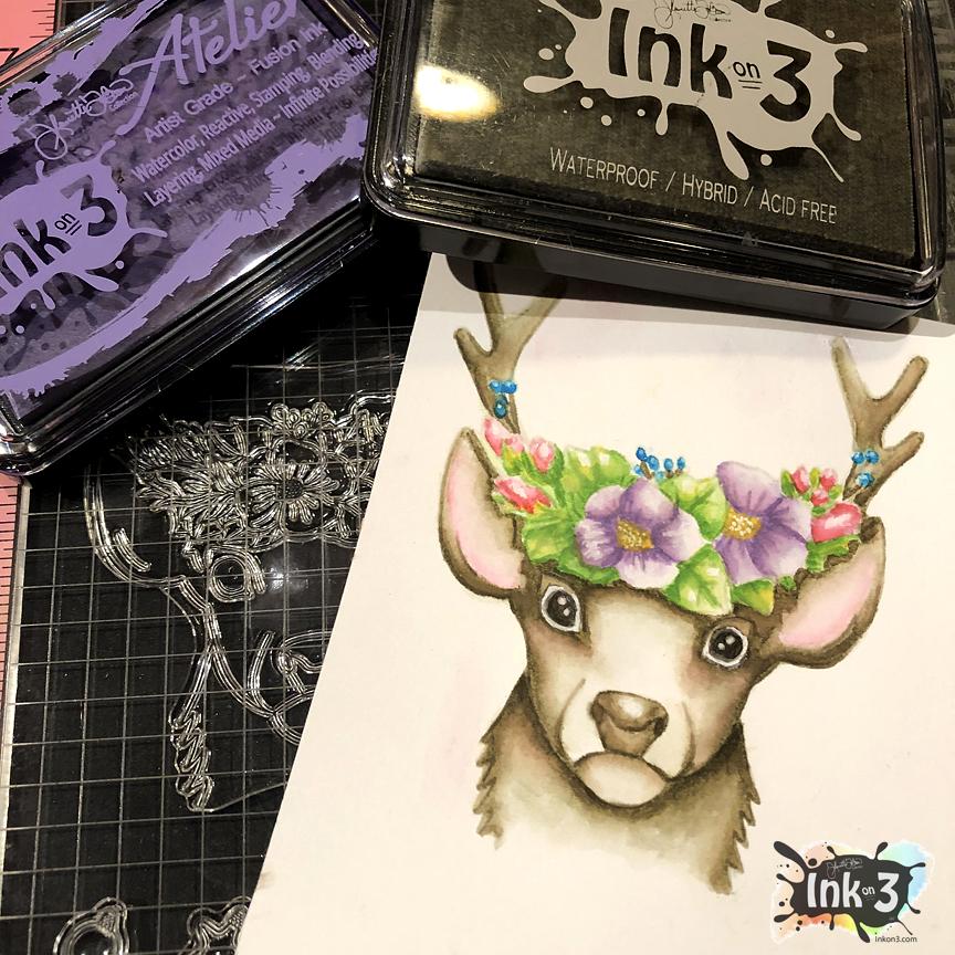Inkon3 Atelier Twiggy Brown ~ Artist Grade Fusion Ink Pad - Crafty Meraki