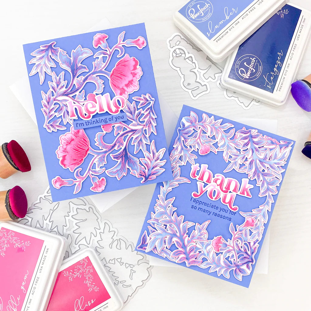 Pinkfresh Studio Blooming Vines stamp - Crafty Meraki