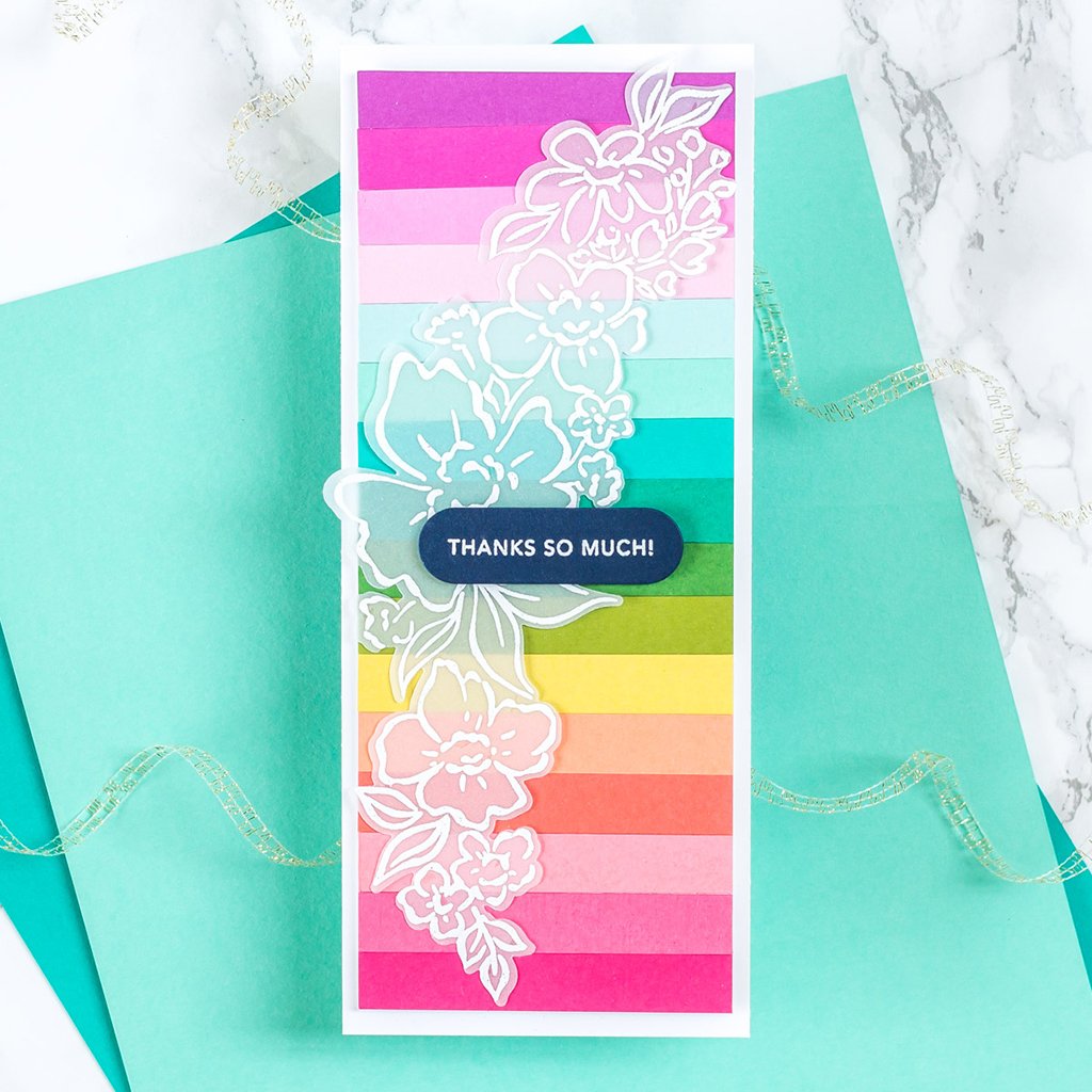 Pinkfresh Studio Floral Notes stamp set - Crafty Meraki