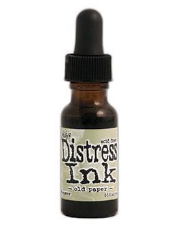 Ranger Tim Holtz Distress® Ink Pad Re-Inker Old Paper - Crafty Meraki