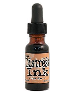 Ranger Tim Holtz Distress® Ink Pad Re-Inker Tea Dye, 0.5oz - TIM19459 - Crafty Meraki