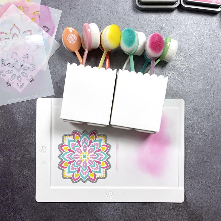 Waffle Flower Brush Holder Duo - Crafty Meraki